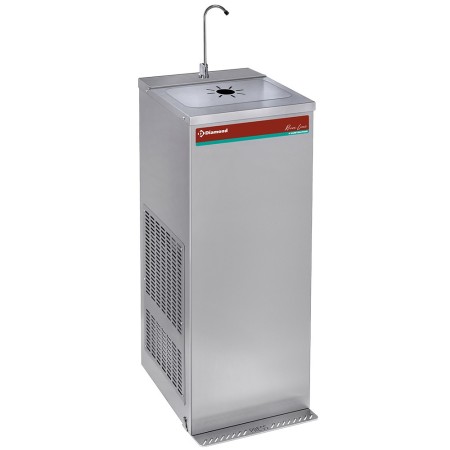 Fontaine réfrigérée à pédale, inox, 35 Litres/heure
