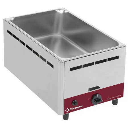 Bain-marie gaz, de table GN 1/1 - 150 mm