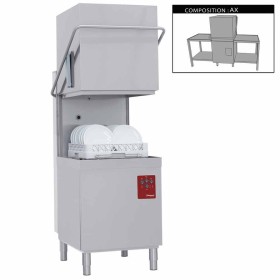 Lave-vaisselle capot, panier 500x500 mm