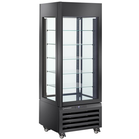 Vitrine "FULL vitrée" 440 Lt., 5 niveaux en verre, ventilée - PASTRY