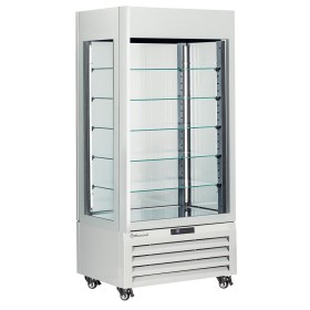 Vitrine "FULL vitrée" 600 Lt., 5 niveaux en verre, ventilée