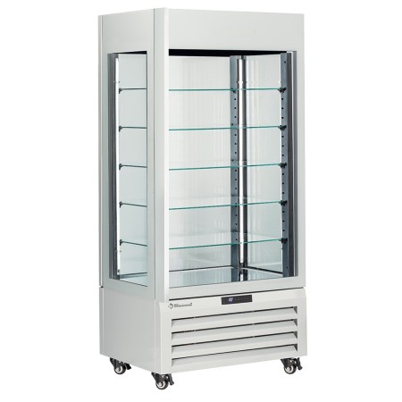 Vitrine "FULL vitrée" 600 Lt., 5 niveaux en verre, ventilée